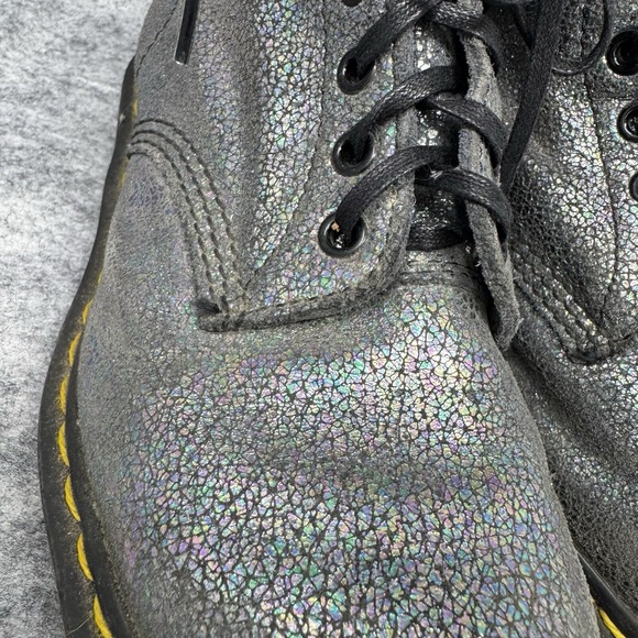 Dr. Doc Martens Boots Pascal Metallic 37 EU Womens 6 US Combat Iridescent 1460 - Picture 3 of 14